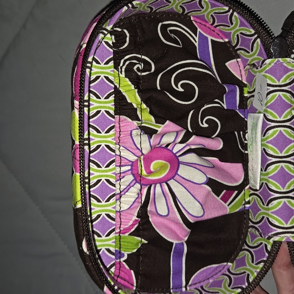 Vera Bradley Floral Travel Bag - Brown, Pink, Green - Picture 3 of 5